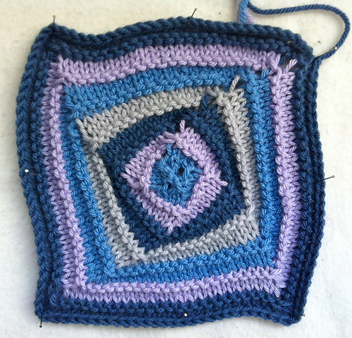 Colourful spiral square