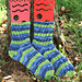 Rotation Rib Socks pattern 