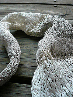 Yarn details of the scarf