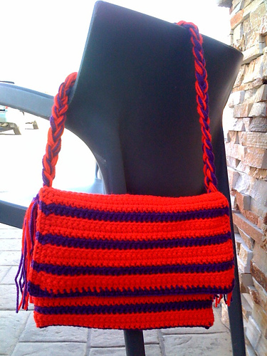 Striped Purse