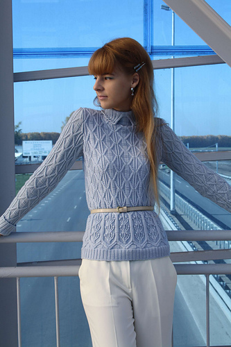 p.15 Cabled Pullover