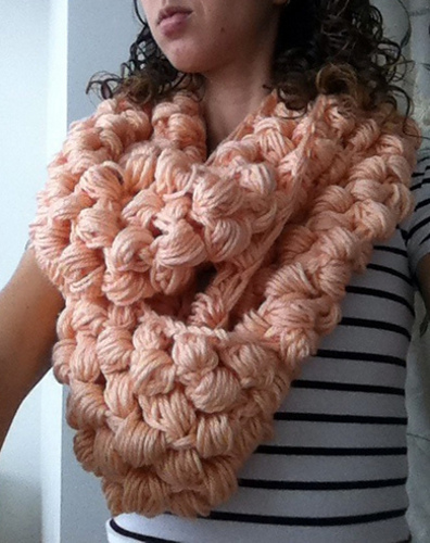 Yummy Puff Stitch Scarf photo 1