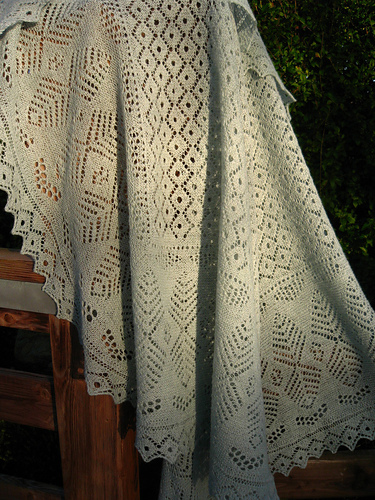 Knitting Shetland Shawl