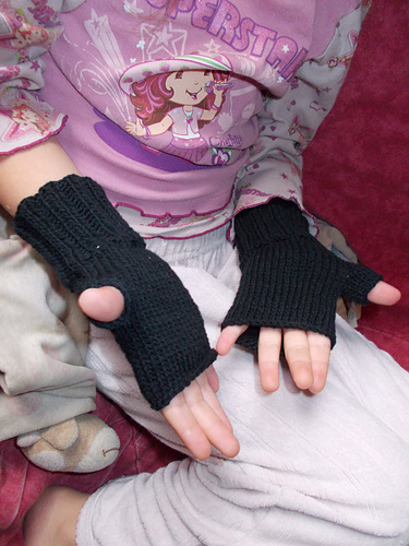 simple fingerless cotton