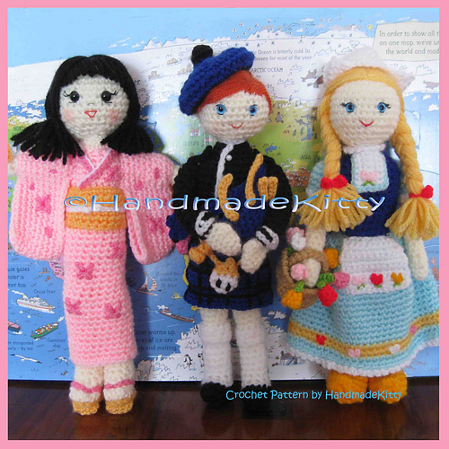 Regional Dolls Dutch Scottish Japanese