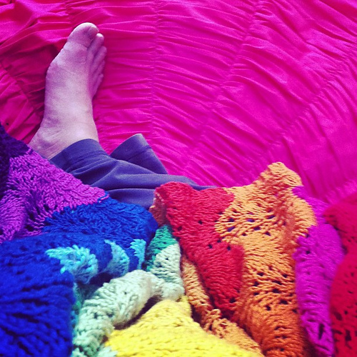 Rainbow Superhero Blanket