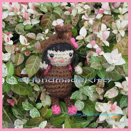 Japanese KabutoMushi Girl Doll Amigurumi