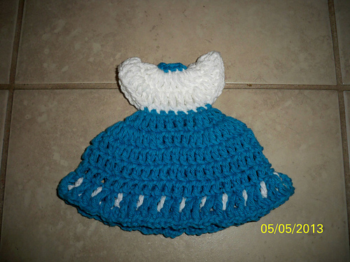 RETIRED Blue Skirt Potholder