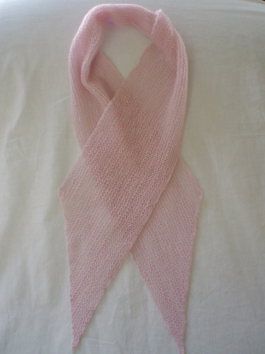 Cancer Awareness Ribbon Scarf