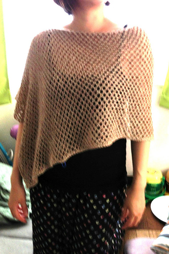 p.92 Openwork Poncho