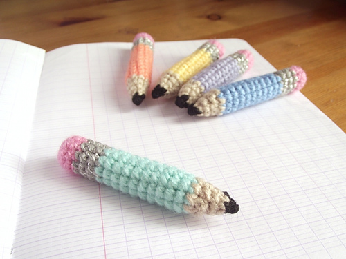 Tiny pencil amigurumi