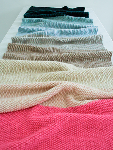 Seed Stitch Wrap In Worsted Twist