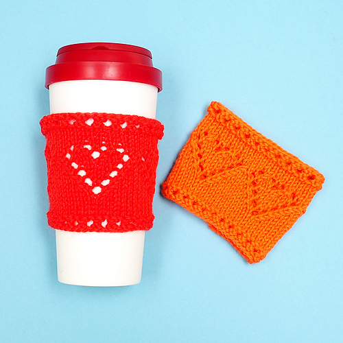Lacy Hearts Cup Sleeve photo 1