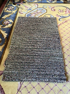 Same chenille but with more colorful mohair swapped in when the neutrals ran out