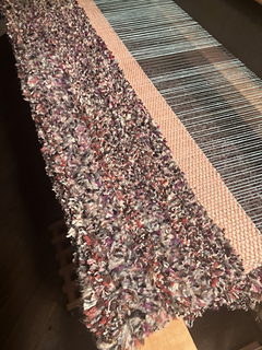 The end of rug 1 on this warp.