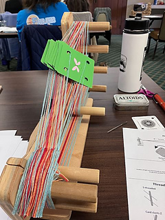 threaded-in tablet weaving