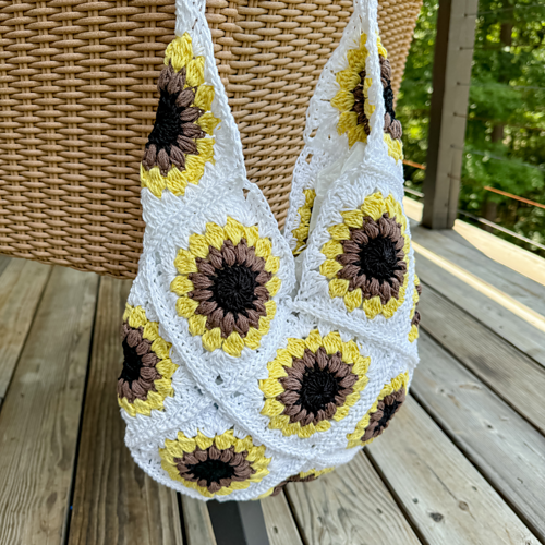 Granny Square Sunflower Bag photo 6