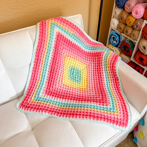 Waffle Baby Blanket