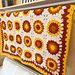 Autumn Sunburst Square Blanket pattern 