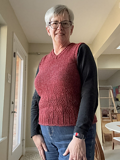 Testknit by  JJPool, wearing wrong side as right side.