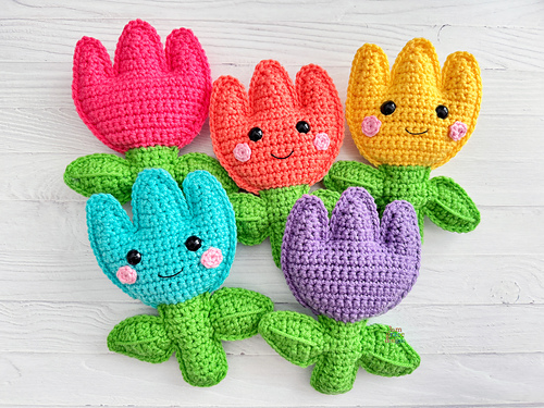 Ravelry: Mini Tulip Kawaii Cuddler® pattern by Donna Beavers