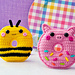 Mini Bee & Pig Donut Kawaii Cuddler® pattern 