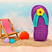 Mini Flip Flop Kawaii Cuddler® pattern 