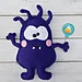 Hairy Monster Kawaii Cuddler® pattern 