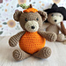 Little Pumpkin Bear pattern 