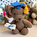 Little Graduate Bear pattern 