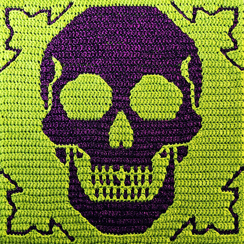 Pattern Techiqes Ravelry: Mega Skull pattern by Alexis Sixel