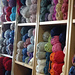 More wool racks at Art and Craft Valley. There's a lot of yarn here...