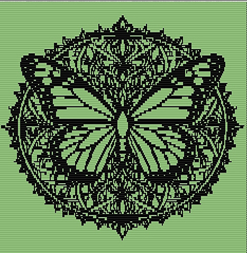 Mosaic Butterfly Throw