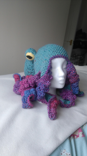 crochet octopus hat