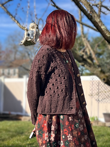 Black polka dot cardi