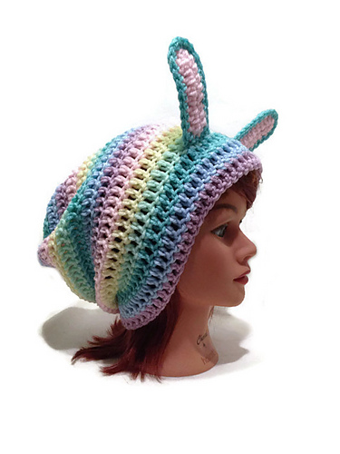 Ravelry: Rainbow Easter Bunny Rabbit Hat pattern by Megan Sweet