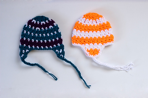 Ravelry: Beanie with Ear Flaps - Newborn to Adult pattern by Rebecca Lueck