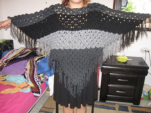 Crocodile Stitch Shawl photo 6