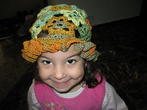 Crocheted Flower Sun Hat photo 1