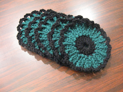 Crochet Flower Coasters photo 3