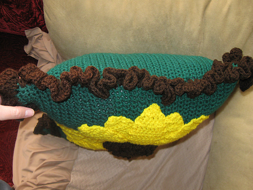 Large Sunflower Pillow Tutorial photo 2