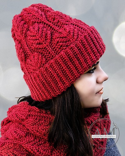 CHERRY leaves beanie