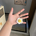 Fried Egg Keychain pattern