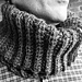 Brioche stitch reversible cowl pattern 