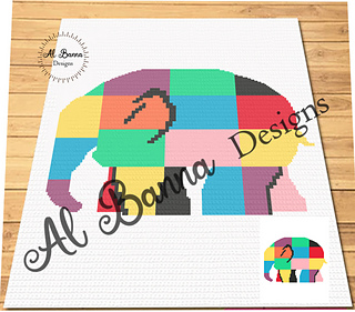 Ravelry: Elephant Patchwork SC Graphgan pattern by Faiza Mushtaq