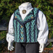 Festdrakt vest med grenmønster pattern 