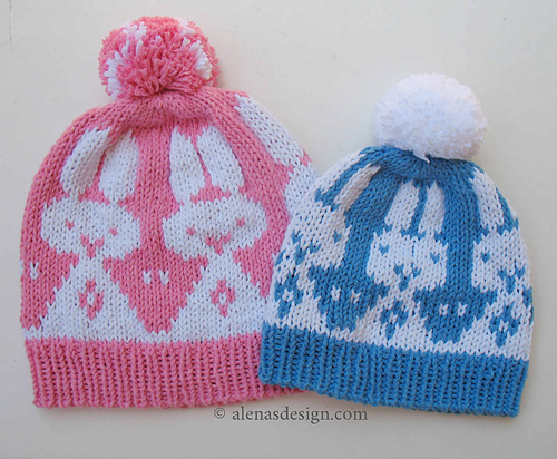 Ravelry: Rabbit Beanie Hat pattern by Alena Byers