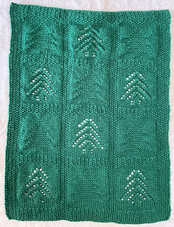 Valentine's Pine Tree Doll Blanket 17 by 21. 5 inches Copyright 2025 by Alice Kalush
