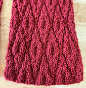 Closeup of Front of Scarf
Copyright 2025 by Alice Kalush