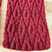 Reversible Elongated Diamond Scarf pattern 